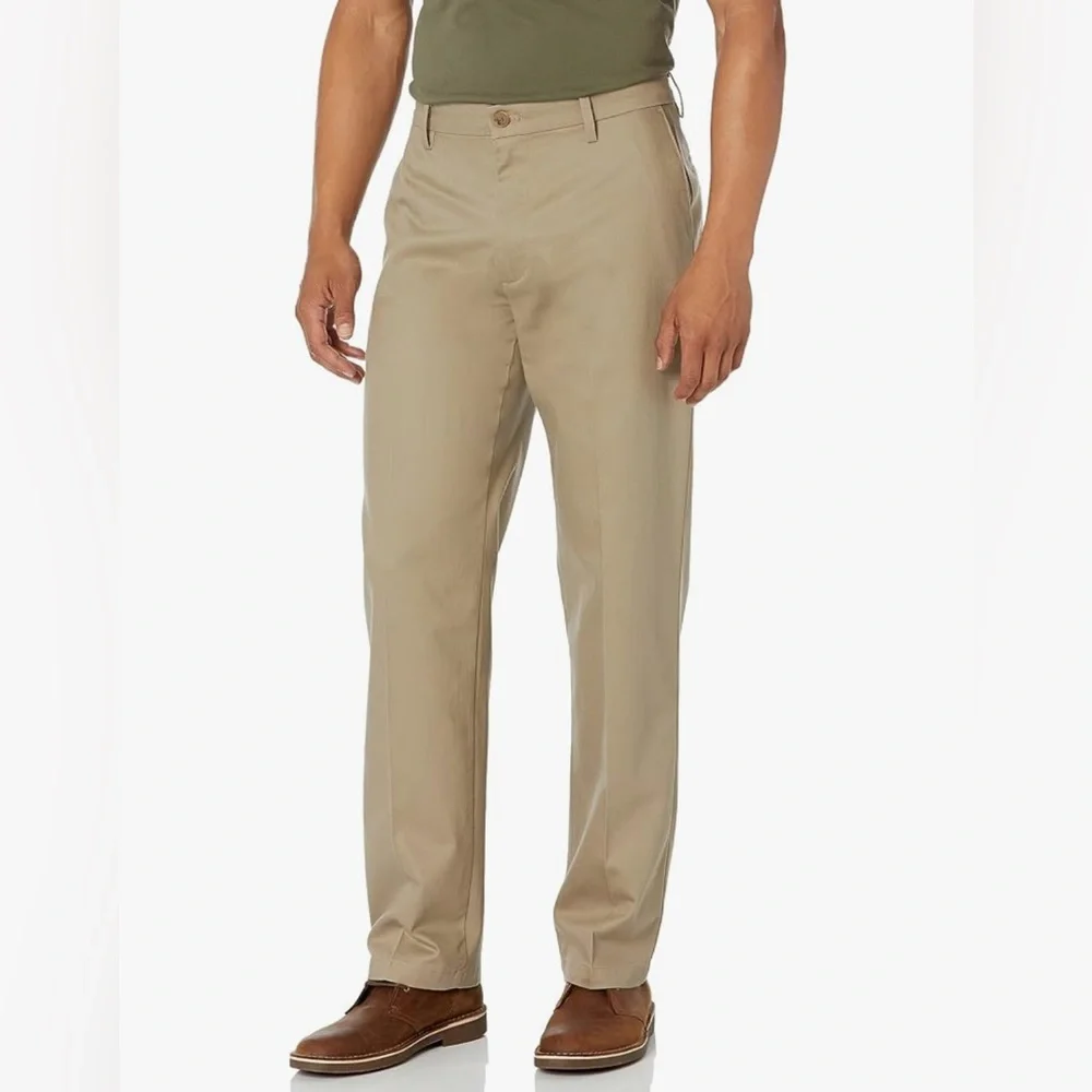 Dockers Signature Iron Free Khaki Straight Fit Stain Defender Pants Size 38x30